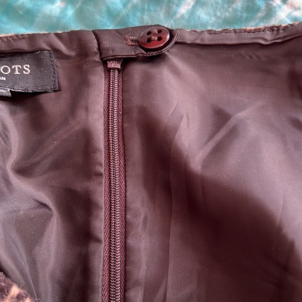 Talbots woman size 16W wool skirt camel chocolate NWOT - Picture 11 of 11